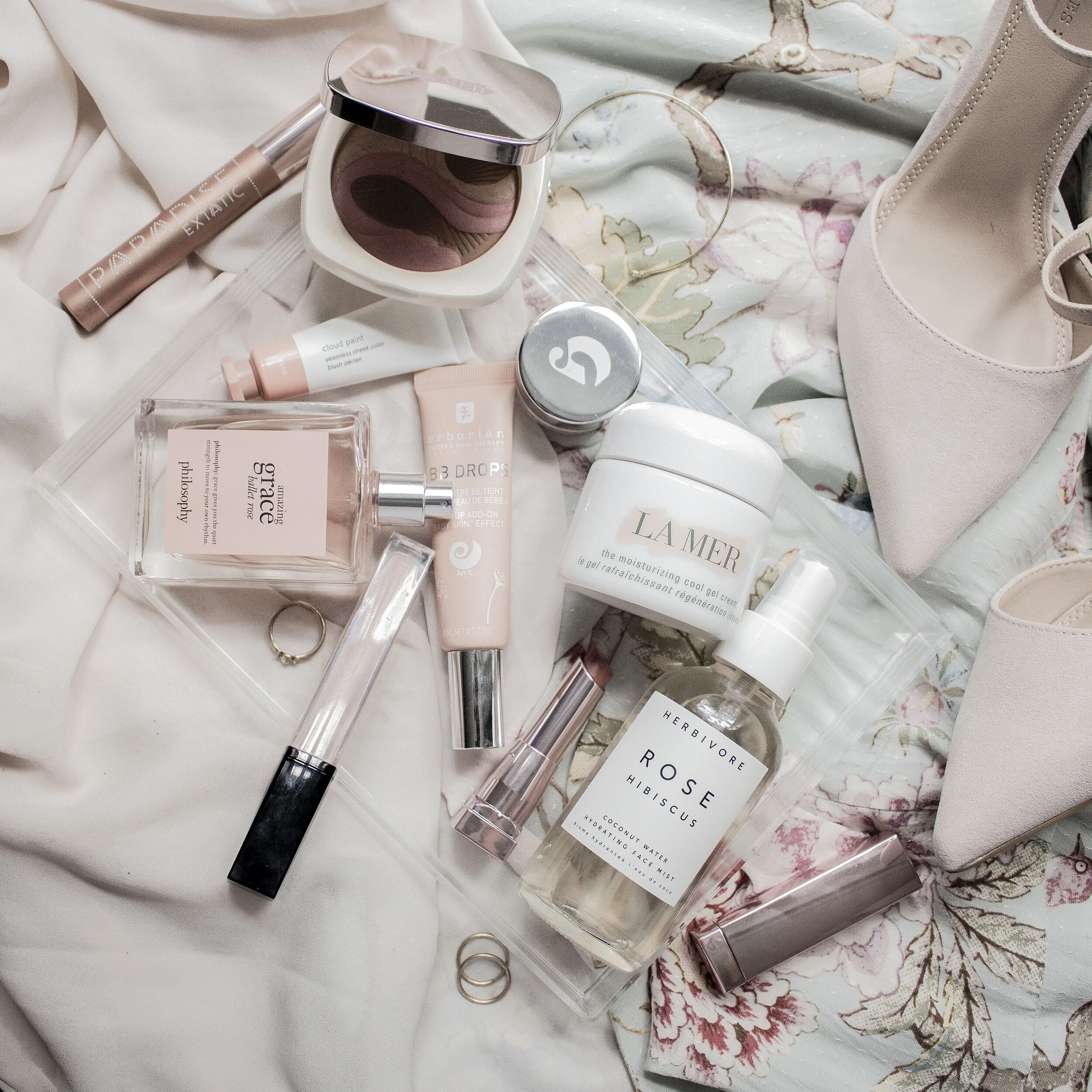   Long live the 2010s influencer flat lay.  
