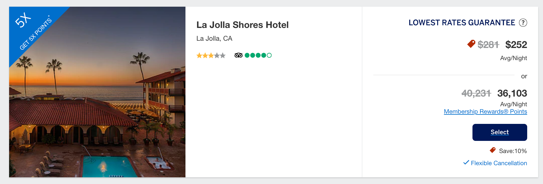   Even though this hotel is almost the exact same price, it’s 36,103 points per night, instead of 23,900.  